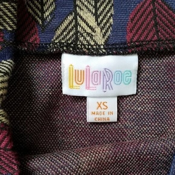 LuLaRoe | Cassie Leaf Print Skirt - Picture 2 of 4